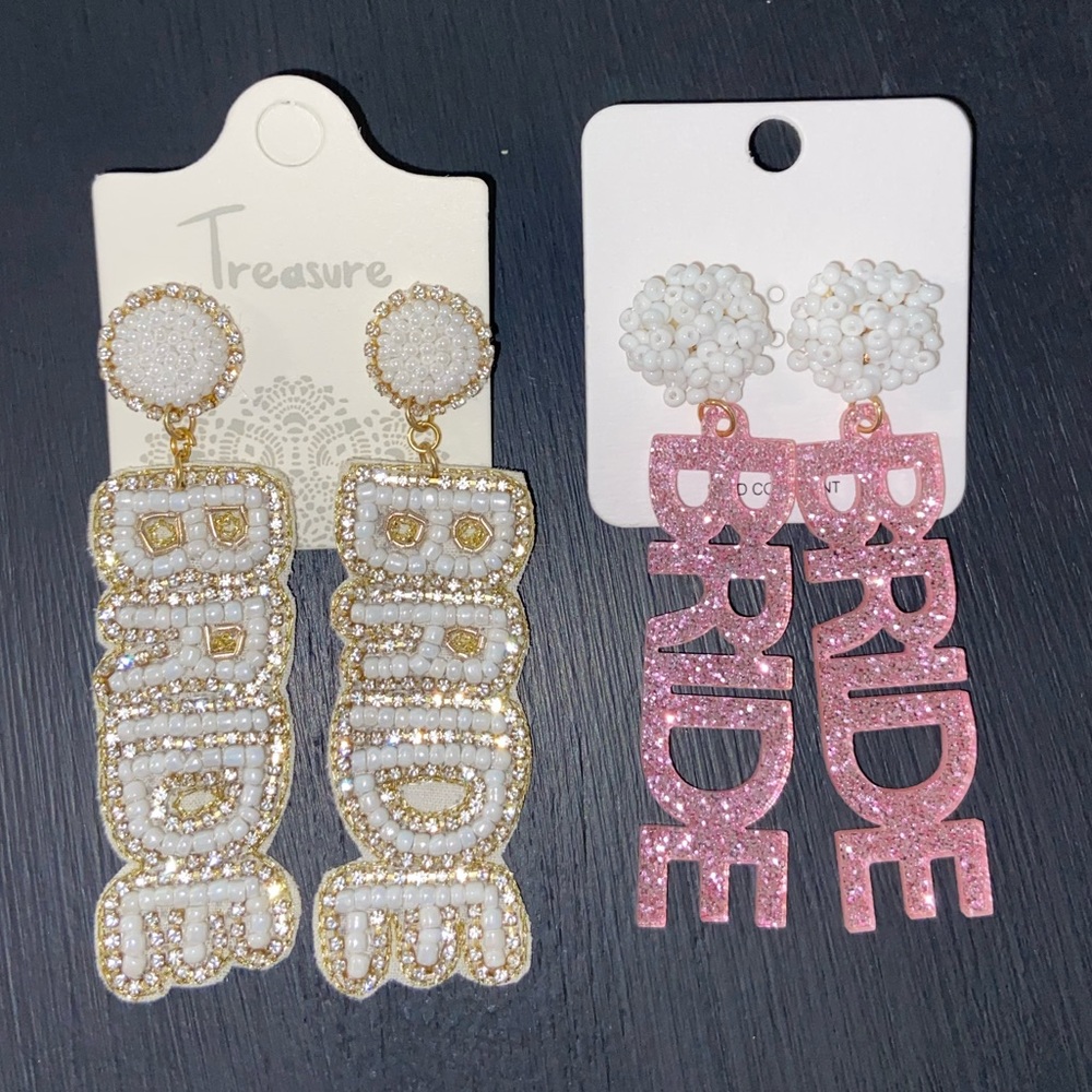 2 pairs of Bride earrings! Perfect condition